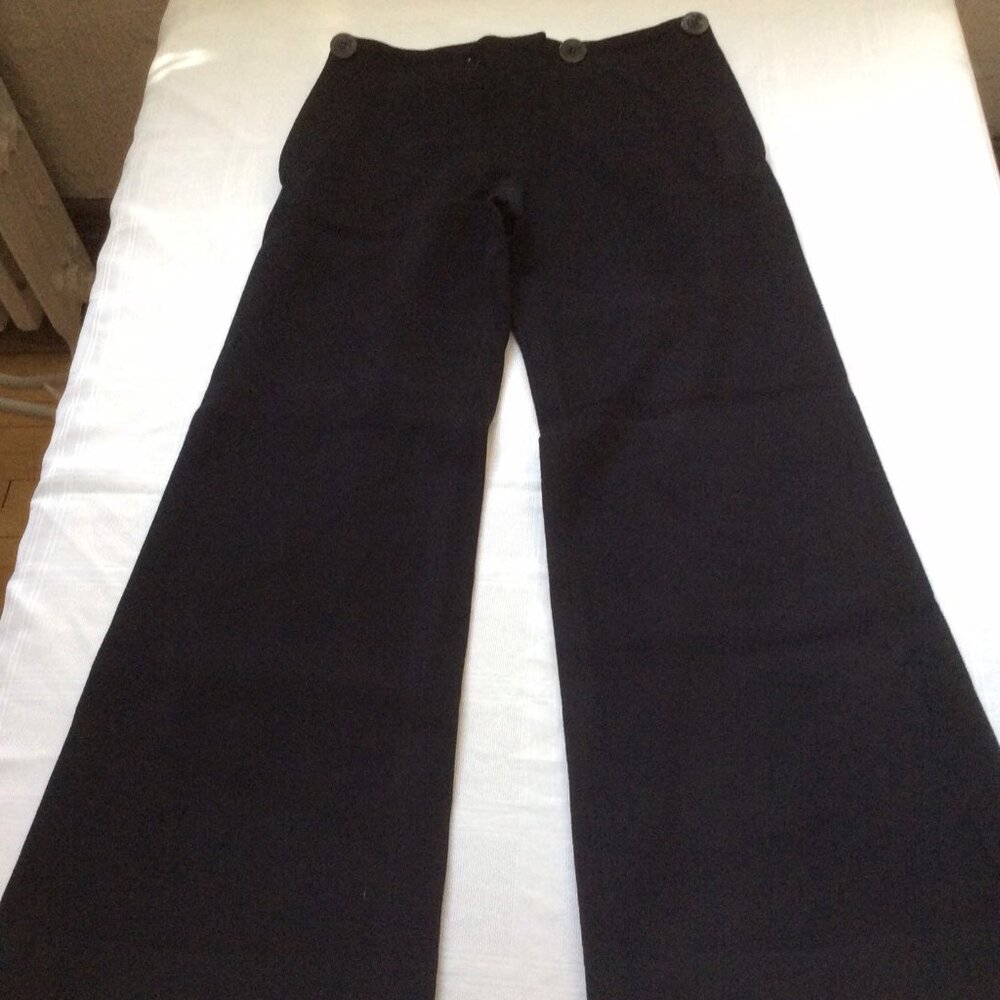 Early 2000 Paul Smith navy sailor pants in wool and cashmere blend, size 10 US